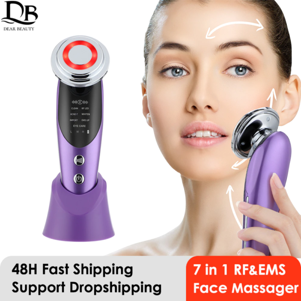 7 in 1 Face Lift Device EMS, RF Microcurrent Skin Rejuvenation, Facial Massager, Light Therapy - Main image (1)